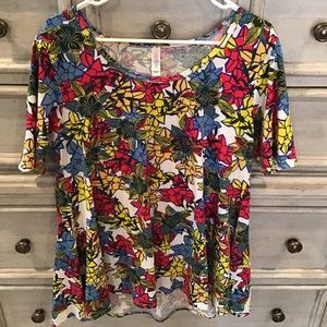 Lularoe Perfect T bright floral